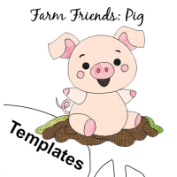 Farm Friends - Block 9: Pig Templates