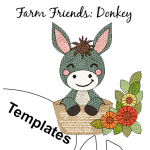 Farm Friends - Block 10: Donkey Templates