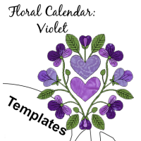 Floral Calendar - Violet Templates