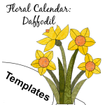 Floral Calendar - Daffodil Templates