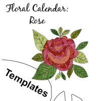 Floral Calendar - Block 6: Rose Templates