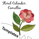 Floral Calendar - Block 8: Camellia Templates