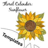 Floral Calendar - Block 10: Sunflower Templates