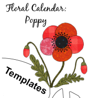 Floral Calendar - Block 11: Poppy Templates Floral Calendar - Block 11: Poppy Templates