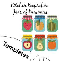 Kitchen Keepsakes - Jars of Preserves Templates