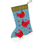 Three Cardinals Stocking