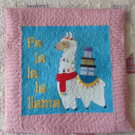 Fa La La La Llama Cushion Cover