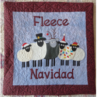 Fleece Navidad Cushion Cover