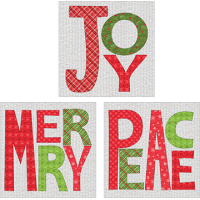 Joy, Merry, Peace Cushion Covers
