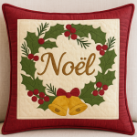 Noel Wreath Cushion Cover