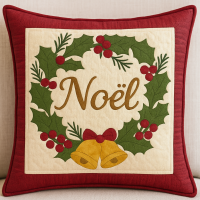 Noel Wreath Cushion Cover