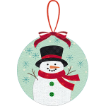 Smiling Snowman Ornament