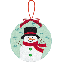 Smiling Snowman Ornament