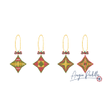 Paper Pieced Star Ornaments