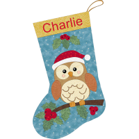 Christmas Owl Stocking
