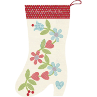 Hearts and Flowers Stocking