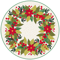 Holly Berry Wreath Candle Mat