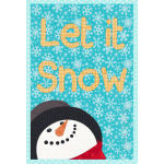 Let it Snow Mug Rug