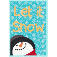 Let it Snow Mug Rug
