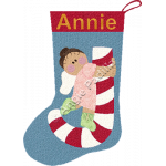 Candy Cane Angel Stocking
