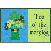Top o' the morning Mug Rug