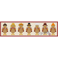 Turkey Troupe Table Runner