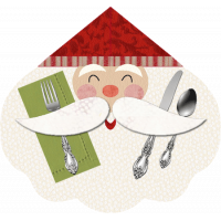 Santa Head Placemat