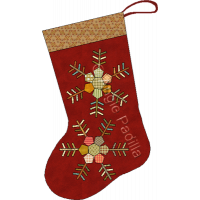 Hexie Snowflake Stocking