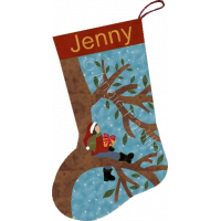 Waiting for Santa Stocking