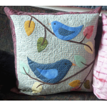 Bluebirds Sing Cushion Cover