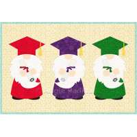 Graduation Gnomes Mug Rug