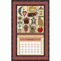 Folk Art Calendar Holder