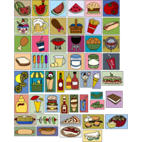 50 Picnic Food Blocks